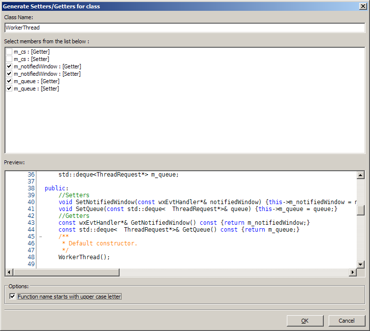 CodeLite 2.3.0.3833 ����  c & c   setters_getters_dlg.
