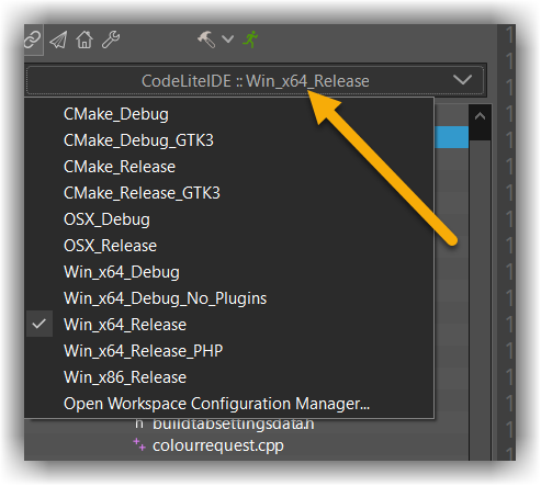 configuration manager menu