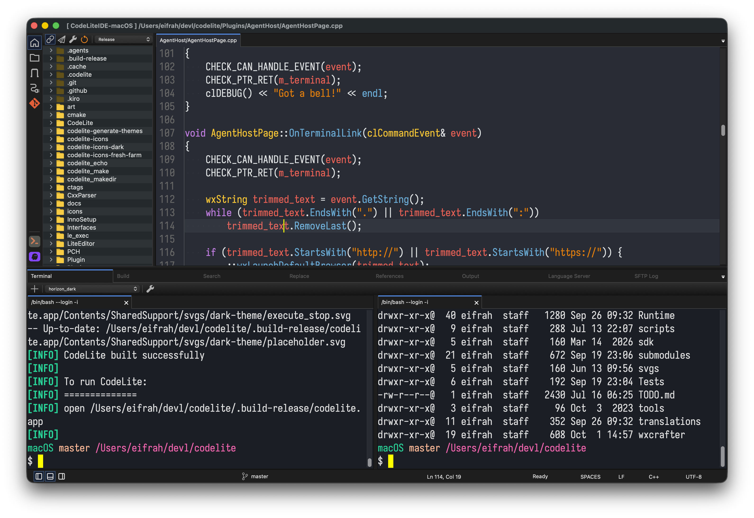 CodeLite - General look